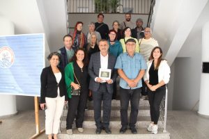 Tatlısu Belediyesi Sanat Buluşması’na katılan sanatçılar Gazimağusa Belediyesi’ni ziyaret etti