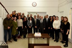 Dışişleri Bakanı Ertuğruloğlu, 50’nci kuruluş yıl dönümü nedeniyle TAK’ı ziyaret etti