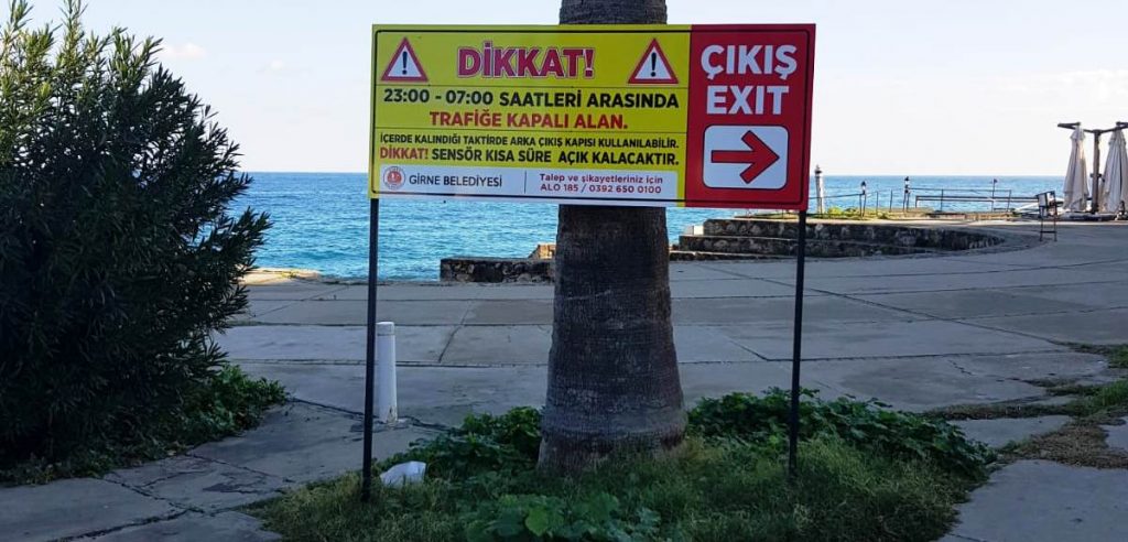 Girne Belediyesi Kaşgar Court bölgesine trafik düzenlemesi yaptı… Çarşambadan itibaren sahil şeridi gece trafiğe kapatılacak – BRTK