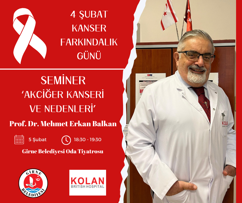 Girne’de yarın “Akciğer Kanseri ve Nedenleri” konulu seminer – BRTK