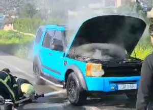 Boğazköy’de seyir halindeki bir araç yandı – BRTK