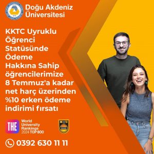DAÜ’den erken kayıtta yüzde 10 indirim…