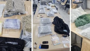 Limasol’da 40 kilo Hint keneviri, para, silah ve mermi bulundu