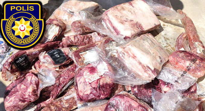 Metehan Kapısında aracında yaklaşık 180 kg kaçak et bulunan kişi tutuklandı