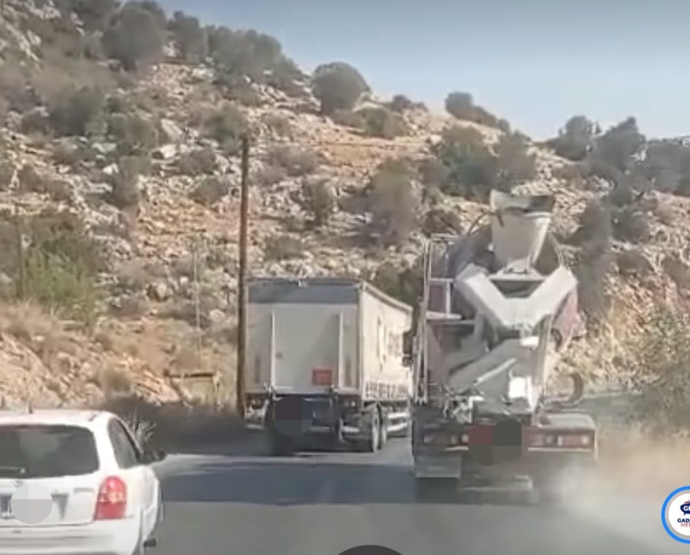 Girne – Değirmenlik Dağyolu’nda araç geçen kamyon sürücüsü rapor edildi