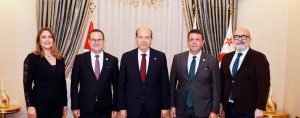 Cumhurbaşkanı Tatar, Kıbrıs Türk Ticaret Odası heyetini kabul etti