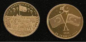 Kıbrıs Barış Harekatının 50’nci Yılı altın madalyonları satışa sunuldu