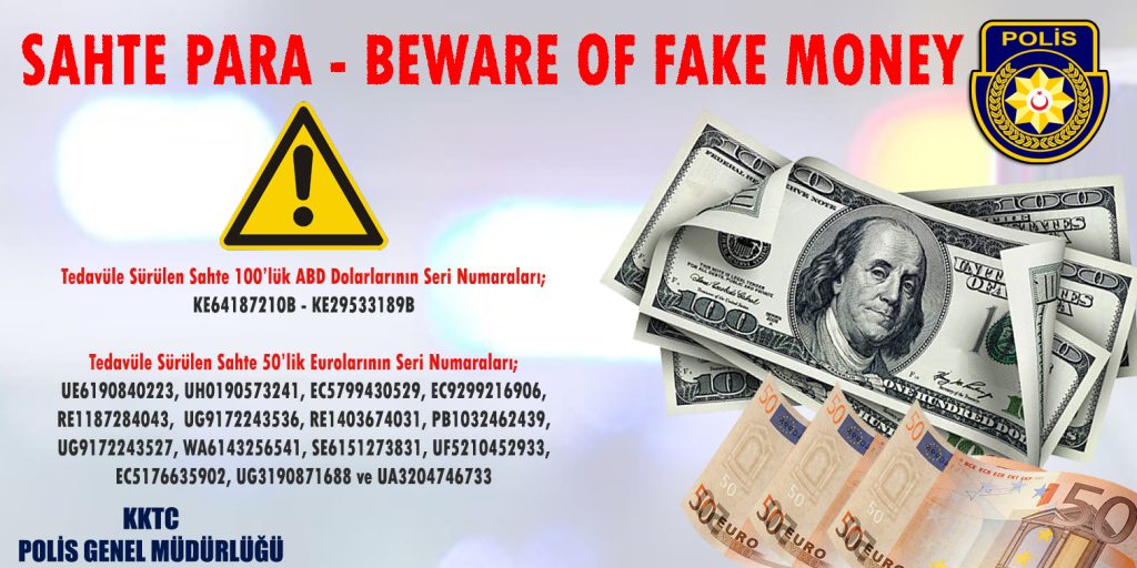 Polis’ten sahte ABD Doları ve euro uyarısı