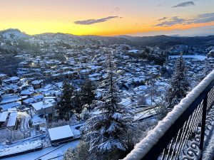 Trodos’da kar yağışı etkili oluyor