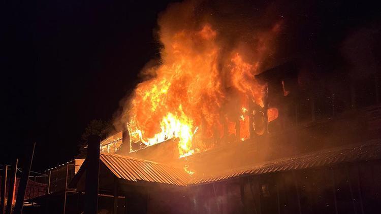 Uludağ’da otelde yangın