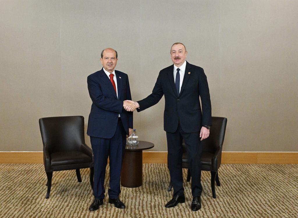 Cumhurbaşkanı Tatar, Azerbaycan Cumhurbaşkanı Aliyev ile Antalya’da görüştü