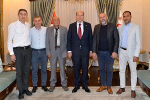 Cumhurbaşkanı Ersin Tatar Bank-Sen Başkanı ve Yönetim Kurulu’nu kabul etti