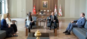 Cumhurbaşkanı Tatar, Atatürk Meslek Lisesi yönetimini kabul etti