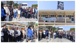 KTÖS; KTOEÖS, örgütler ve siyasi parti temsilcileri Bekirpaşa Lisesi’ni ziyaret etti