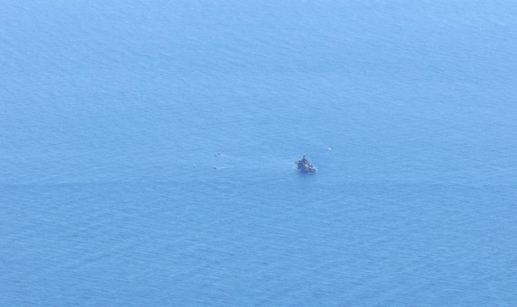 Türk Deniz Kuvvetlerine ait helikopter Antalya açıklarında acil iniş yaptı