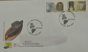 “Europa Ulusal Arkeolojik Keşifler” konulu pul serisi yarın satışa çıkıyor