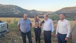 Cumhurbaşkanı  Tatar,  yangın yerinde incelemelerde bulundu 