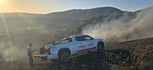 Avtepe-Kuruova köyleri arasında çıkan yangın  kontrol altına alındı, Sivil Savunma ekipleri soğutma çalışması yapıyor