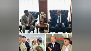 Cumhurbaşkanı  Tatar, Lapta Alsancak Çamlıbel Belediyesi’ni ziyaret etti