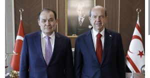 Cumhurbaşkanı Tatar, Türk Yatırım Fonu Başkanı Baghdad Amreyev’i kabul etti