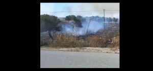 Avtepe-Kuruova arasında yangın