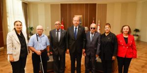 Cumhurbaşkanı  Tatar, Kıbrıs Türk Engelliler Federasyonu ile Federasyona bağlı dernek temsilcilerini kabul etti