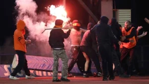 Güney Lefkoşa’da olaylı derbi sonrası maskeli kişiler Omonia lokaline saldırdı: 2 tutuklu, 3 yaralı