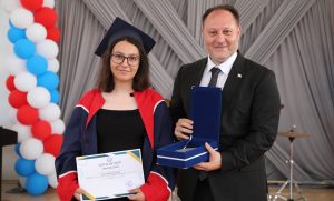 Öztürkler, Güzelyurt Kurtuluş Lisesi mezuniyet törenine katıldı