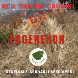 Ergenekon köyünde yangın…