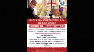 Kemal Saraçoğlu Lösemili Çocuklar ve Kanserle Savaş Vakfı: “Donör ol, hayat kurtar”