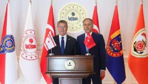 Başbakan Ünal Üstel, Ali Yerlikaya ile bir araya geldi