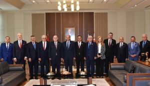 Cumhurbaşkanı Tatar, Azerbaycan, Türkiye ve KKTC Parlamentolar Arası Dostluk Gruplarını kabul etti