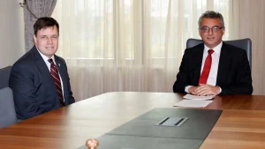 Cumhurbaşkanı Erhürman, Daniel Mangis ile görüştü