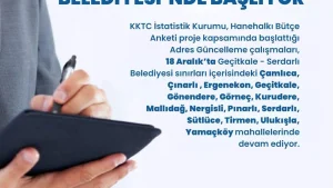 İstatistik Kurumu, Geçitkale–Serdarlı Belediye sınırlarında adres güncelleme çalışmalarına başladı