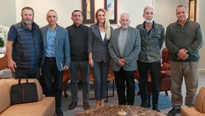 Nilden Bektaş Erhürman, Taşocakları Birliği heyetiyle görüştü