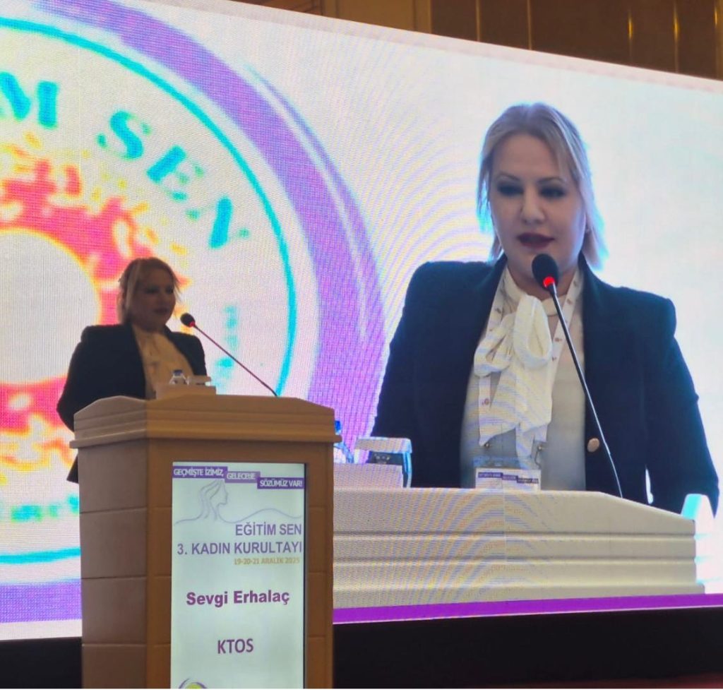 KTÖS, EĞİTİM-SEN kurultayına katıldı: “Toplumsal cinsiyet eşitliği demokrasinin temeli”