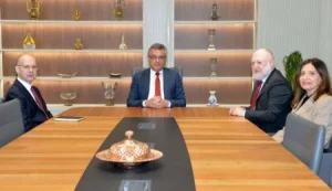 Erhürman, UNDP Kıbrıs Ofisi Direktörü Khaydarov’u kabul etti: Yürütülen projeler ele alındı