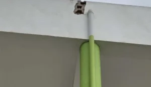 Vadili-İnönü İlkokulu’na yıldırım düştü