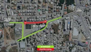 Gazimağusa’da Sakarya kavşağı ile Zorbalar Sokak dönüşü arası trafiğe kapatılıyor