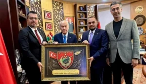 Bahçeşehir Kıbrıs Üniversitesi’nden Devlet Bahçeli’ye anlamlı makam ziyareti