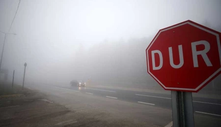 Girne-Değirmenlik anayolunda sis!