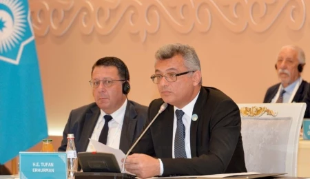 Kazakistan’daki TDT zirvesine katılan Cumhurbaşkanı Erhürman yurda döndü
