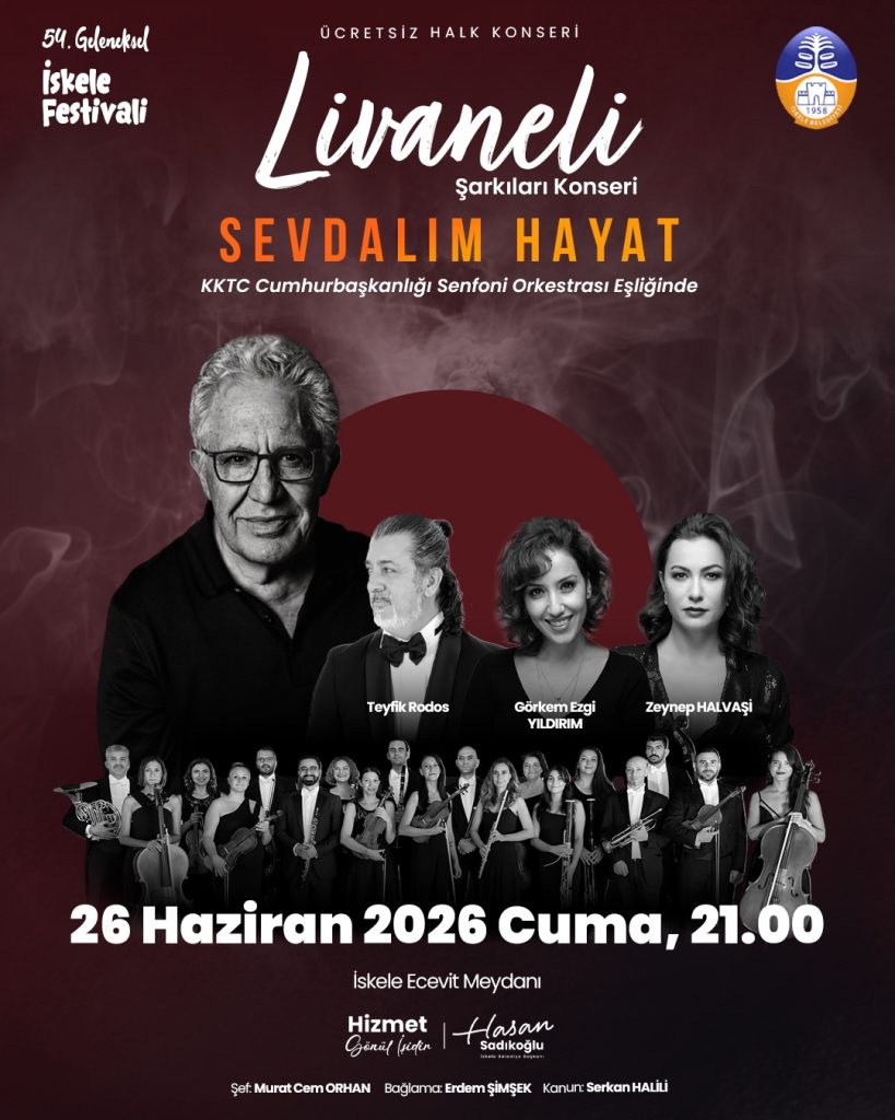 “54. Geleneksel İskele Festivali”, Zülfü Livaneli konseriyle başlıyor