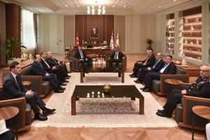 Erhürman, Türkiye İçişleri Bakanı Çiftçi’yi kabul etti