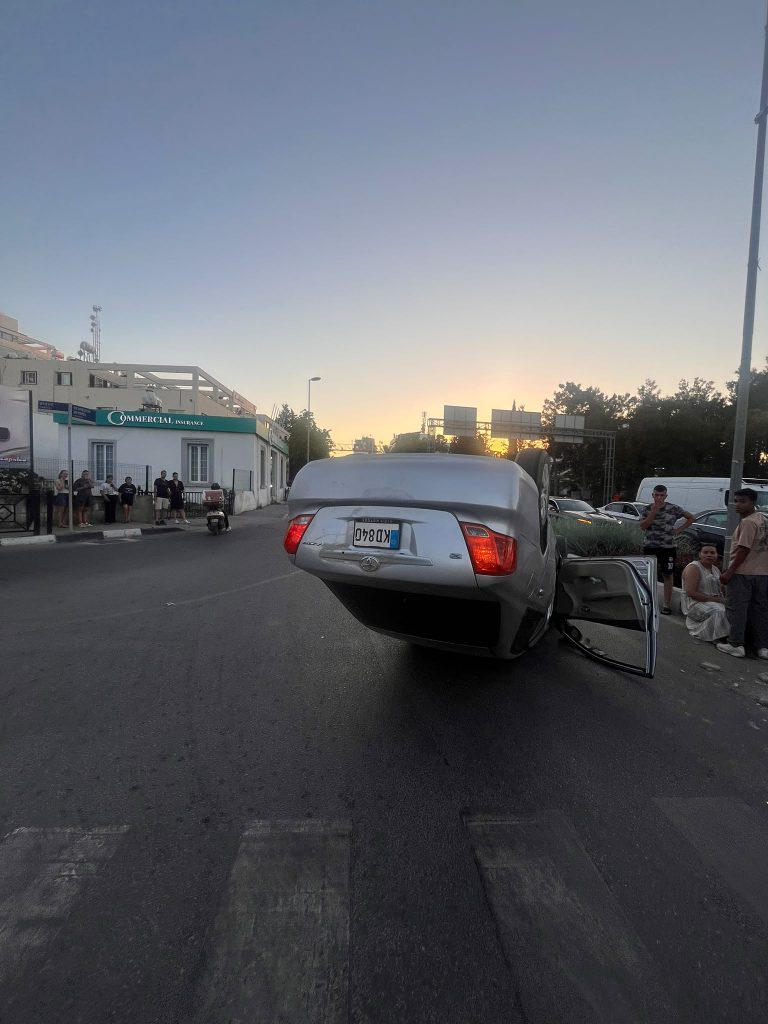 Girne’de trafik kazası…
