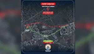 Gazimağusa Derinya Bölgesinde asfalt çalışması başlatılıyor