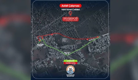 Gazimağusa Derinya Bölgesinde asfalt çalışması başlatılıyor