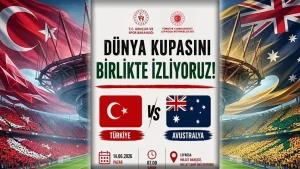 Türkiye–Avustralya maçı Lefkoşa’da dev ekranda izlenecek