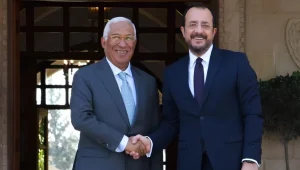 Nikos Hristodulidis, AB’nin Kıbrıs rolünü Antonio Costa ile görüştü